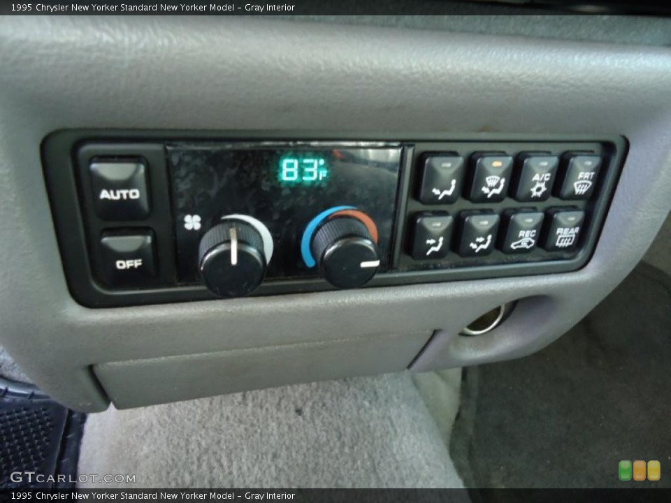 Gray Interior Controls for the 1995 Chrysler New Yorker  #44979210