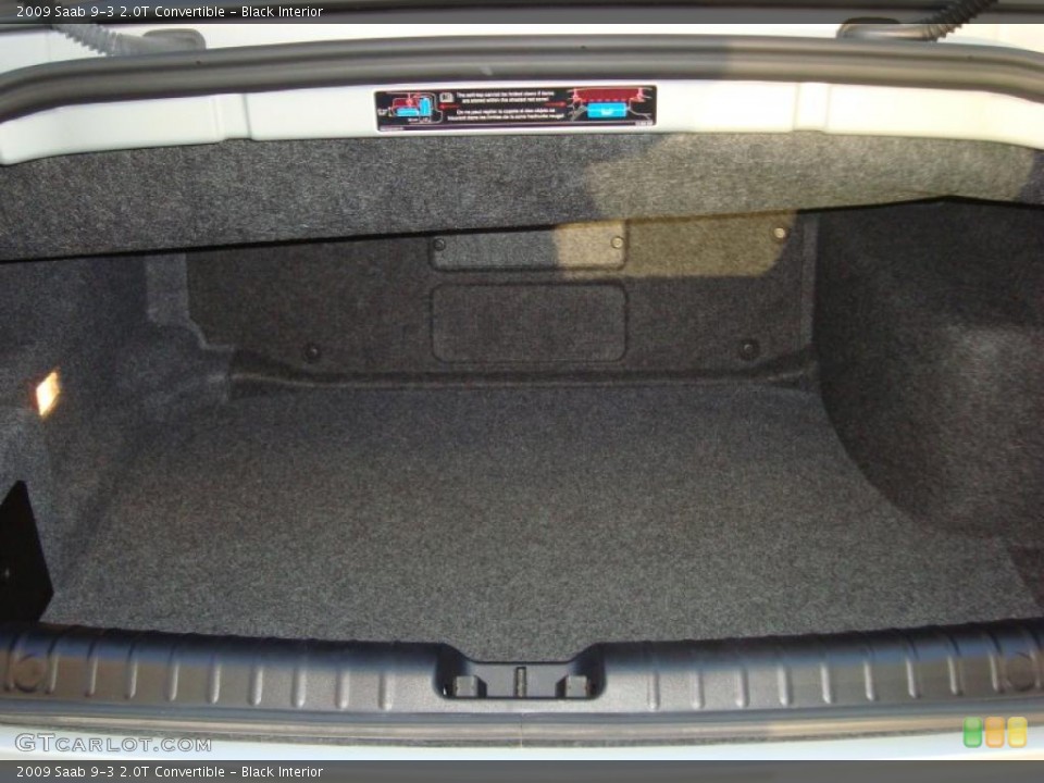 Black Interior Trunk for the 2009 Saab 9-3 2.0T Convertible #44979253