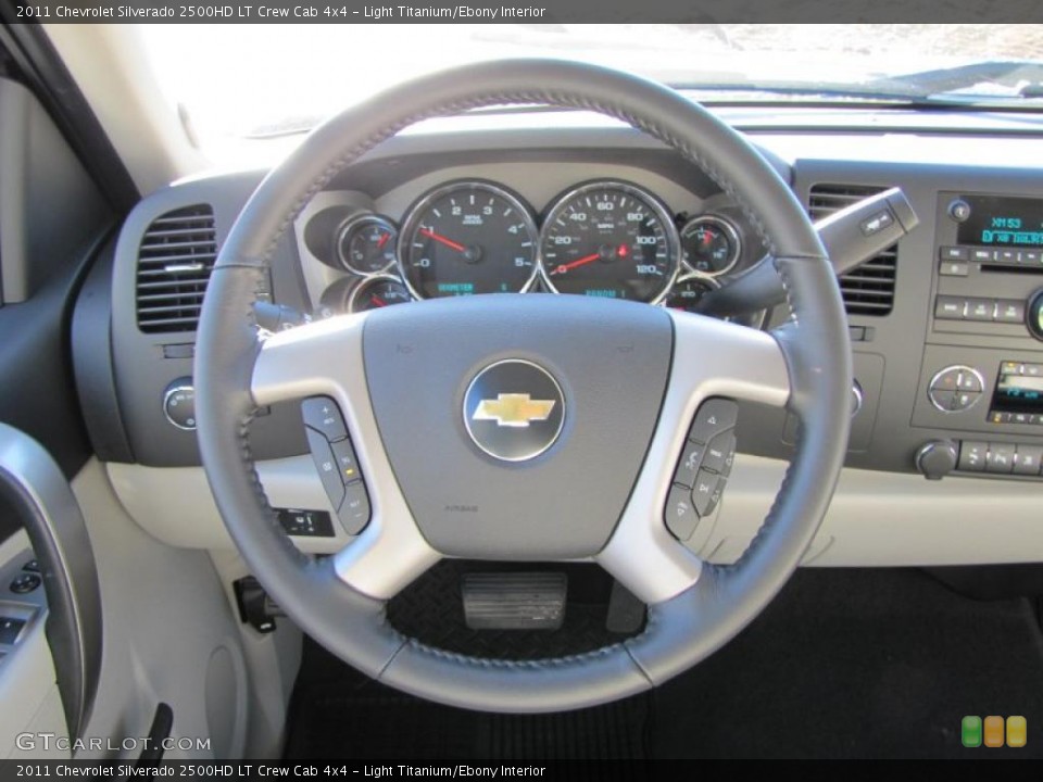 Light Titanium/Ebony Interior Dashboard for the 2011 Chevrolet Silverado 2500HD LT Crew Cab 4x4 #44983935