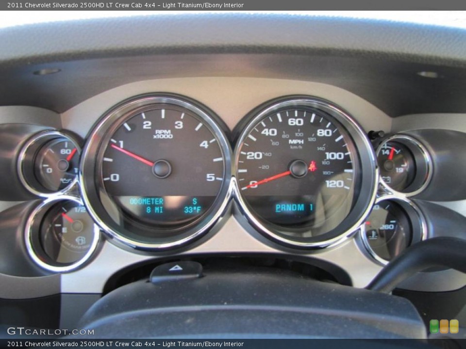 Light Titanium/Ebony Interior Gauges for the 2011 Chevrolet Silverado 2500HD LT Crew Cab 4x4 #44983950