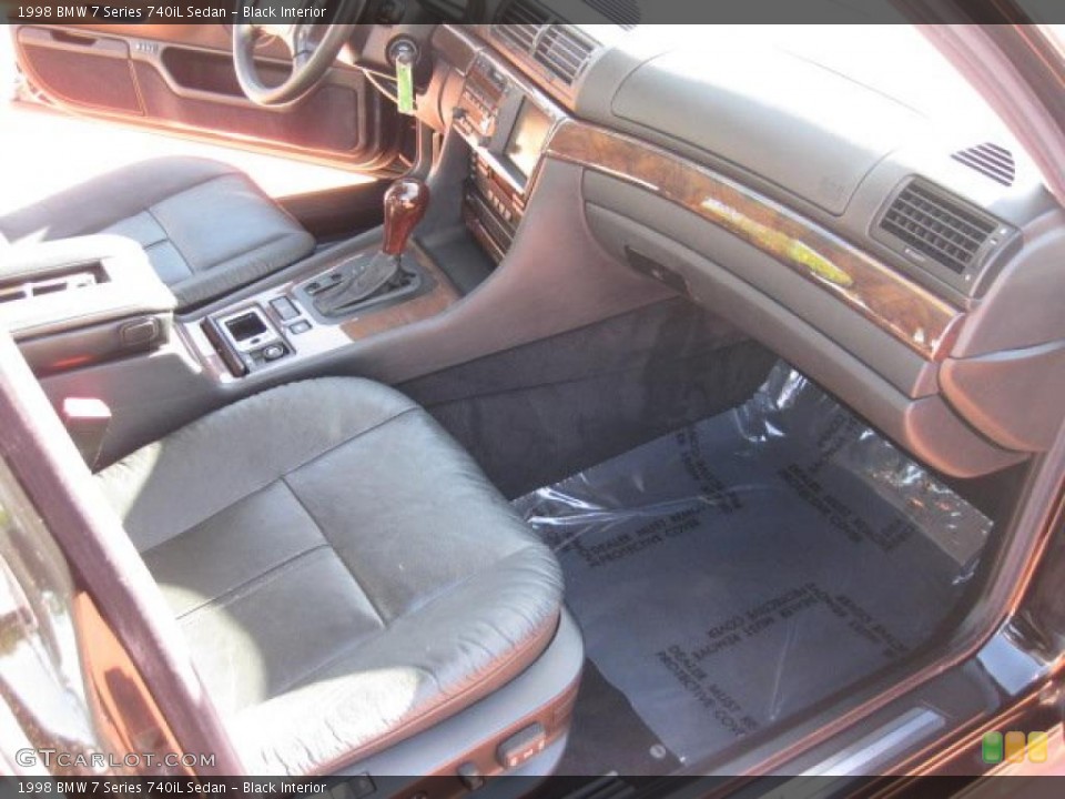 Black Interior Dashboard for the 1998 BMW 7 Series 740iL Sedan #44986482