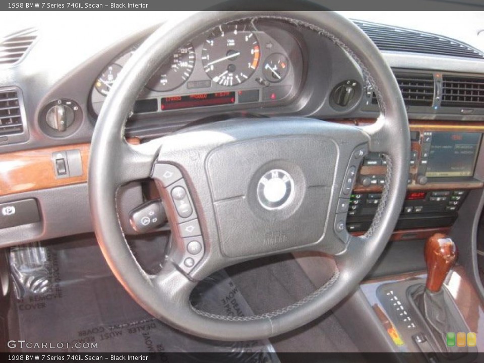 Black Interior Steering Wheel for the 1998 BMW 7 Series 740iL Sedan #44986518