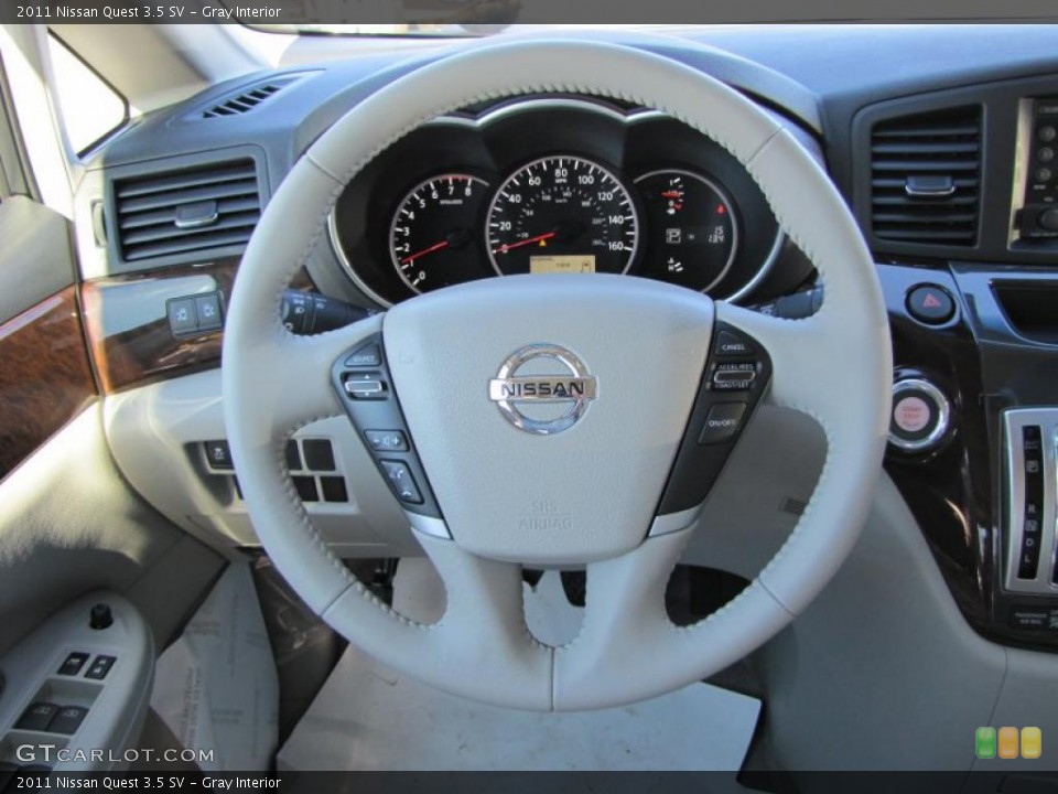 Gray Interior Steering Wheel for the 2011 Nissan Quest 3.5 SV #44986710