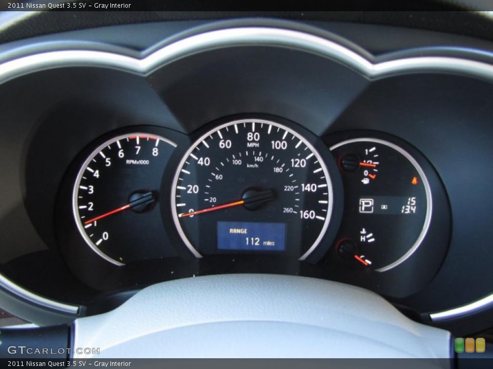 Gray Interior Gauges for the 2011 Nissan Quest 3.5 SV #44986726