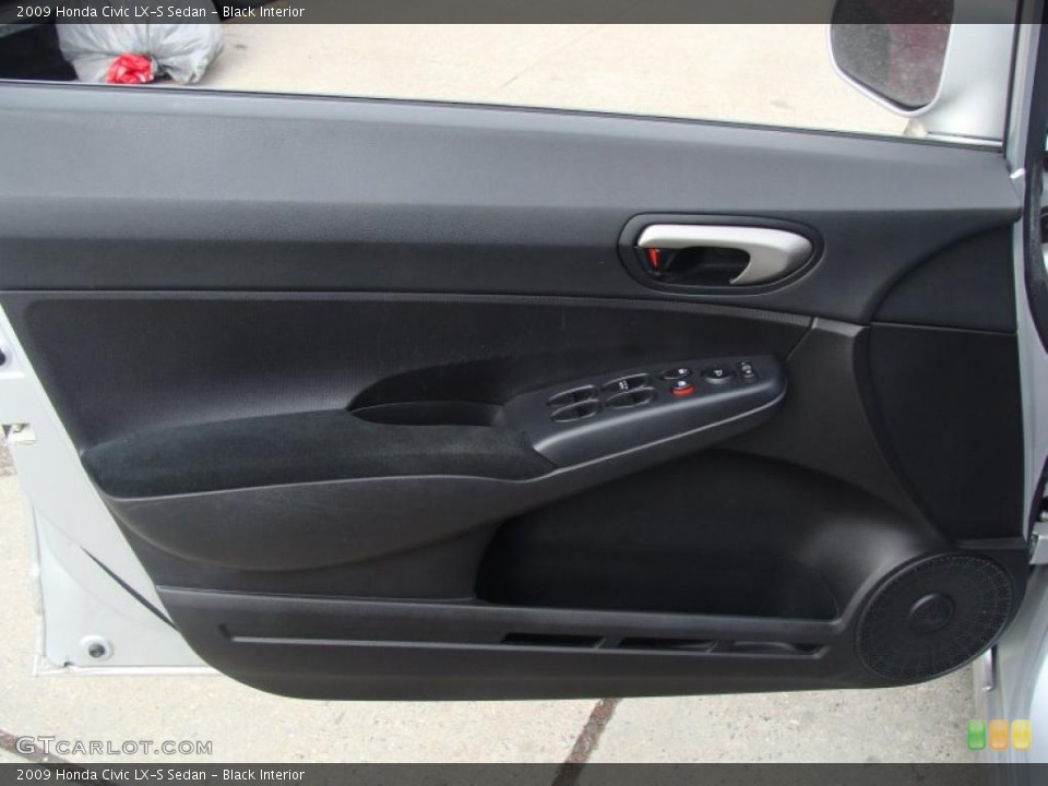 Black Interior Door Panel for the 2009 Honda Civic LX-S Sedan #44988242