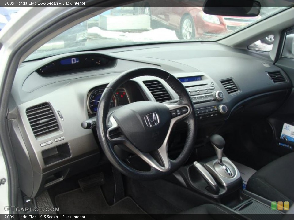 Black Interior Dashboard for the 2009 Honda Civic LX-S Sedan #44988342