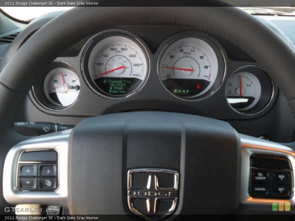 Dark Slate Gray Interior Controls for the 2011 Dodge Challenger SE #44989667