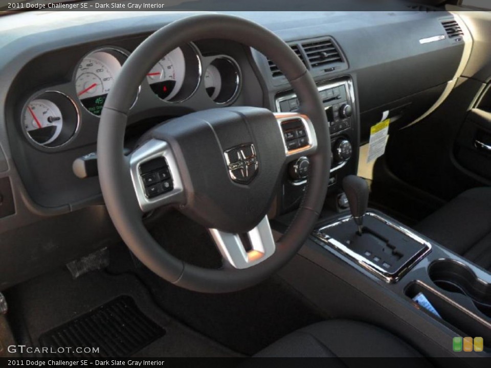 Dark Slate Gray Interior Dashboard for the 2011 Dodge Challenger SE #44989826