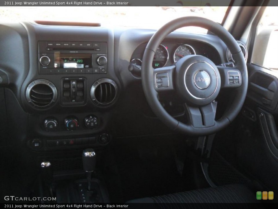 Black Interior Photo for the 2011 Jeep Wrangler Unlimited Sport 4x4 Right Hand Drive #44990518