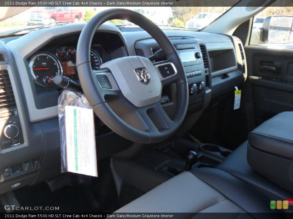 Dark Slate/Medium Graystone Interior Prime Interior for the 2011 Dodge Ram 5500 HD SLT Crew Cab 4x4 Chassis #44991058
