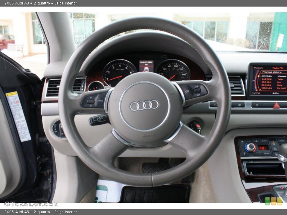 Beige Interior Steering Wheel for the 2005 Audi A8 4.2 quattro #44991574