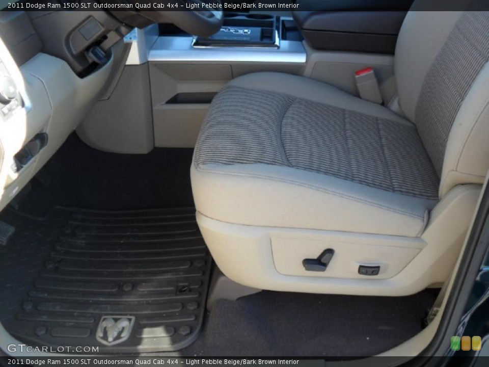 Light Pebble Beige/Bark Brown Interior Photo for the 2011 Dodge Ram 1500 SLT Outdoorsman Quad Cab 4x4 #44992510