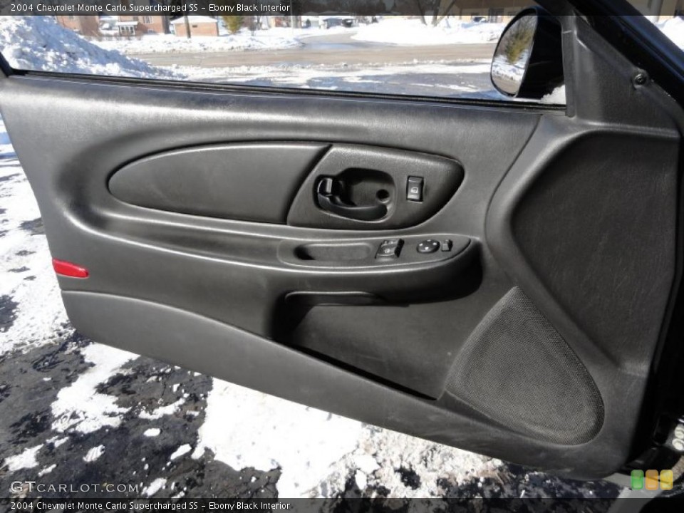 Ebony Black Interior Door Panel for the 2004 Chevrolet Monte Carlo Supercharged SS #44996442