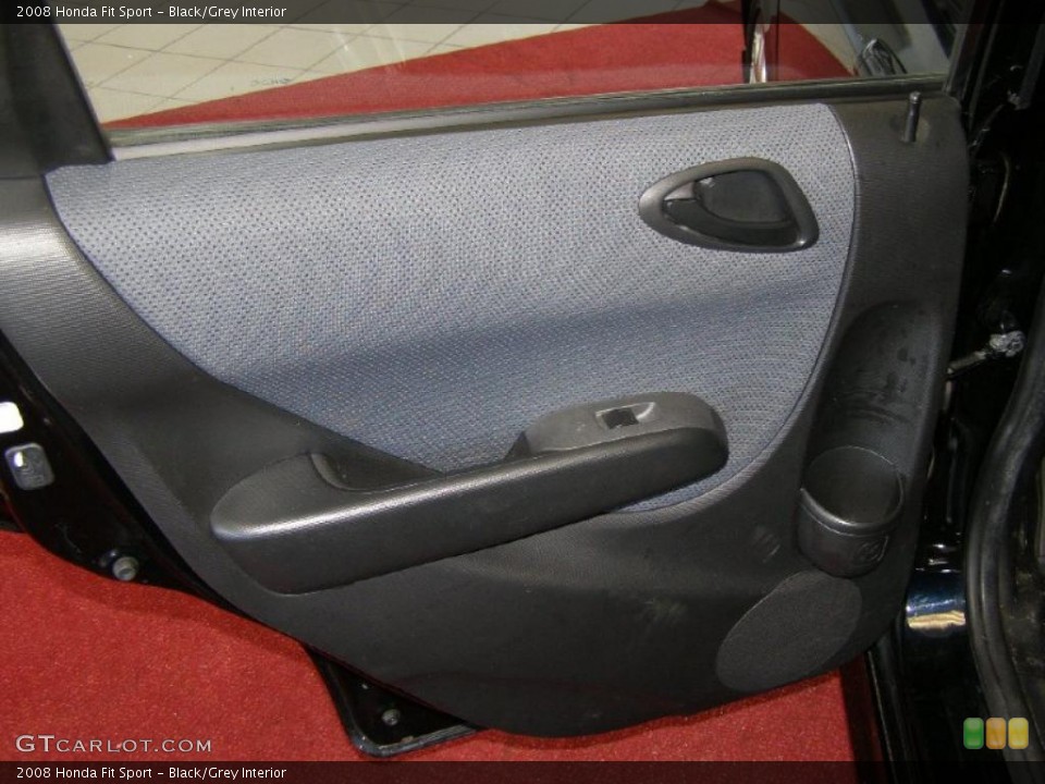 Black/Grey Interior Door Panel for the 2008 Honda Fit Sport #45000174