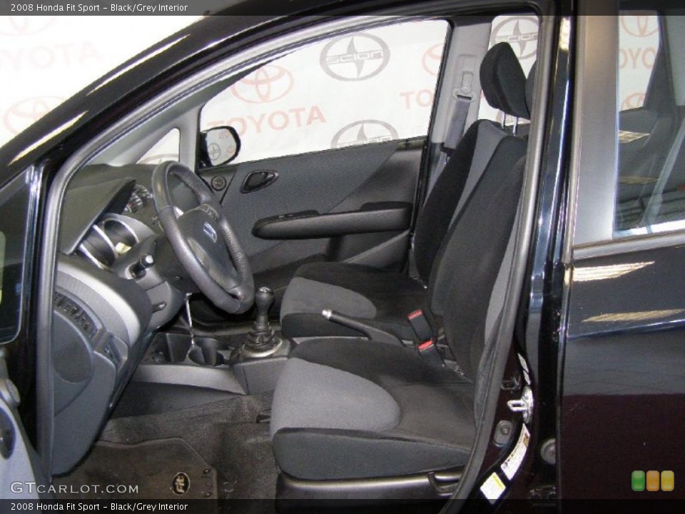 Black/Grey Interior Photo for the 2008 Honda Fit Sport #45000311