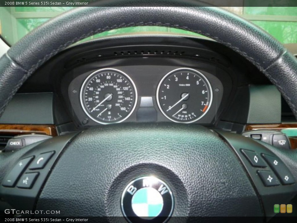 Grey Interior Gauges for the 2008 BMW 5 Series 535i Sedan #45000626