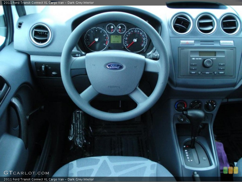 Dark Grey Interior Dashboard for the 2011 Ford Transit Connect XL Cargo Van #45000902
