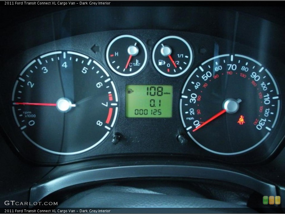 Dark Grey Interior Gauges for the 2011 Ford Transit Connect XL Cargo Van #45000914