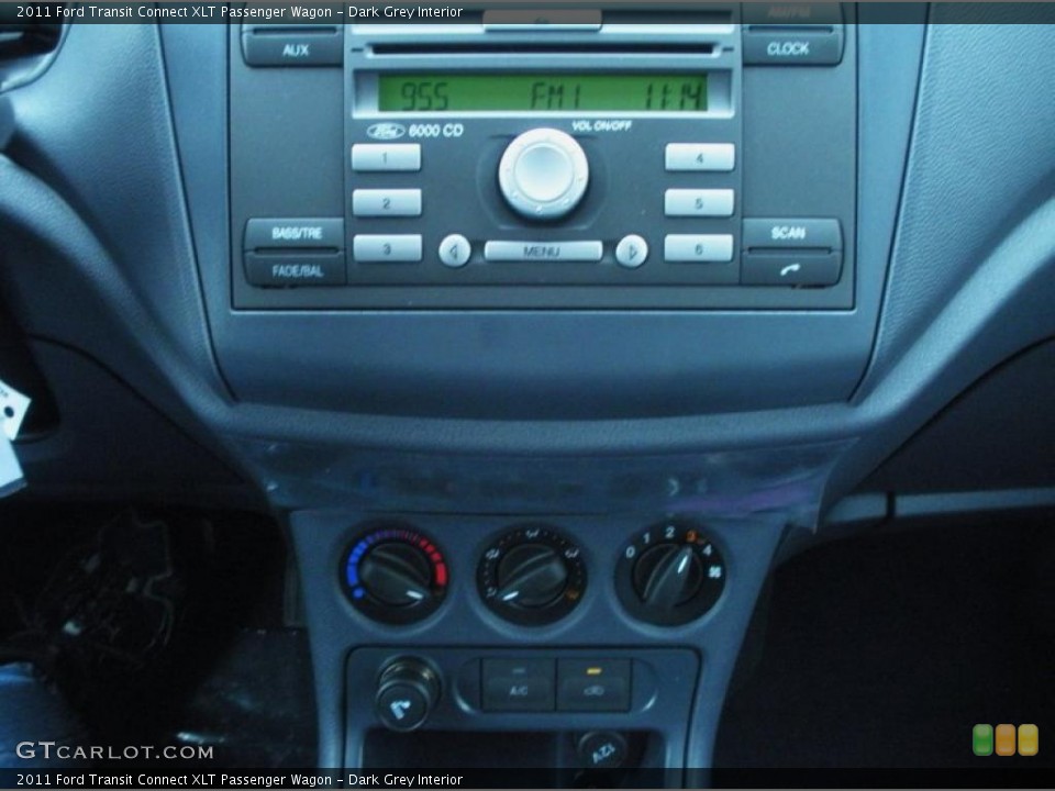Dark Grey Interior Controls for the 2011 Ford Transit Connect XLT Passenger Wagon #45002088