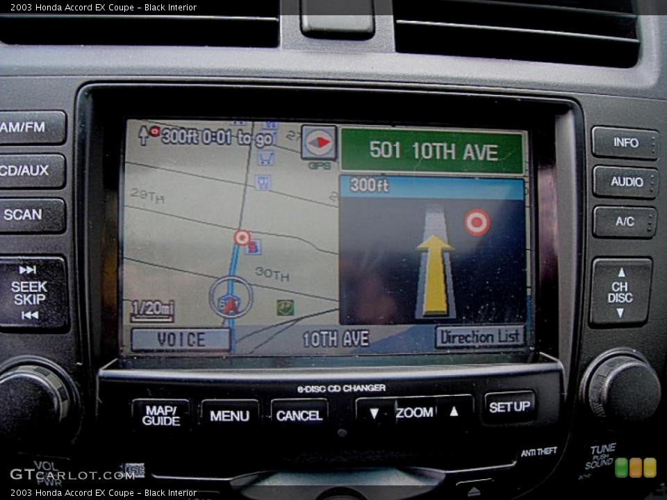 Black Interior Navigation for the 2003 Honda Accord EX Coupe #45002484