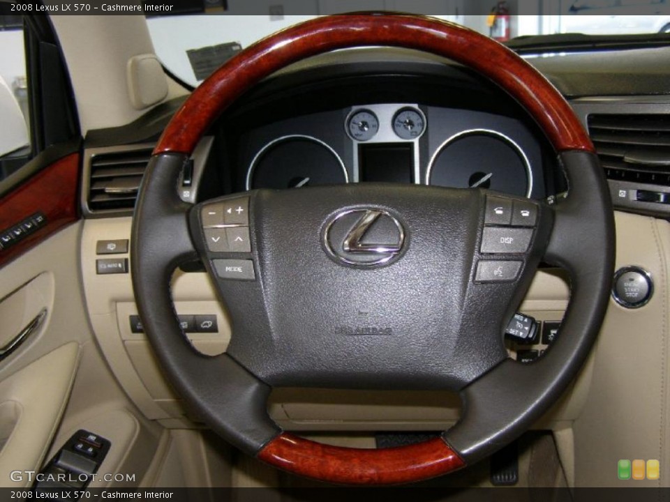 Cashmere Interior Steering Wheel for the 2008 Lexus LX 570 #45002936