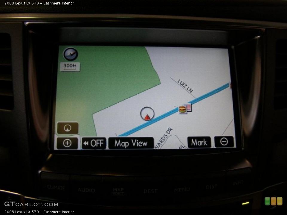 Cashmere Interior Navigation for the 2008 Lexus LX 570 #45003028