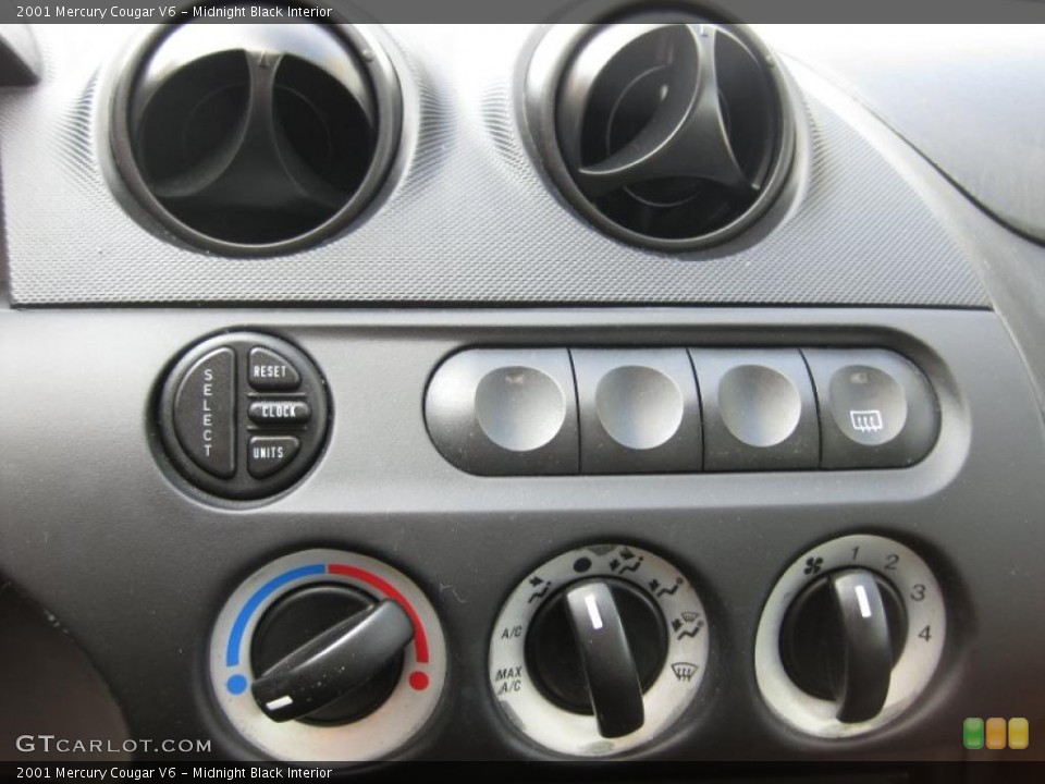 Midnight Black Interior Controls for the 2001 Mercury Cougar V6 #45004424