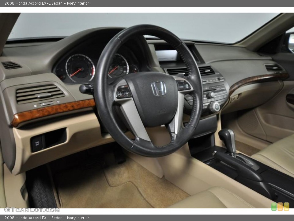 Ivory Interior Dashboard for the 2008 Honda Accord EX-L Sedan #45007148