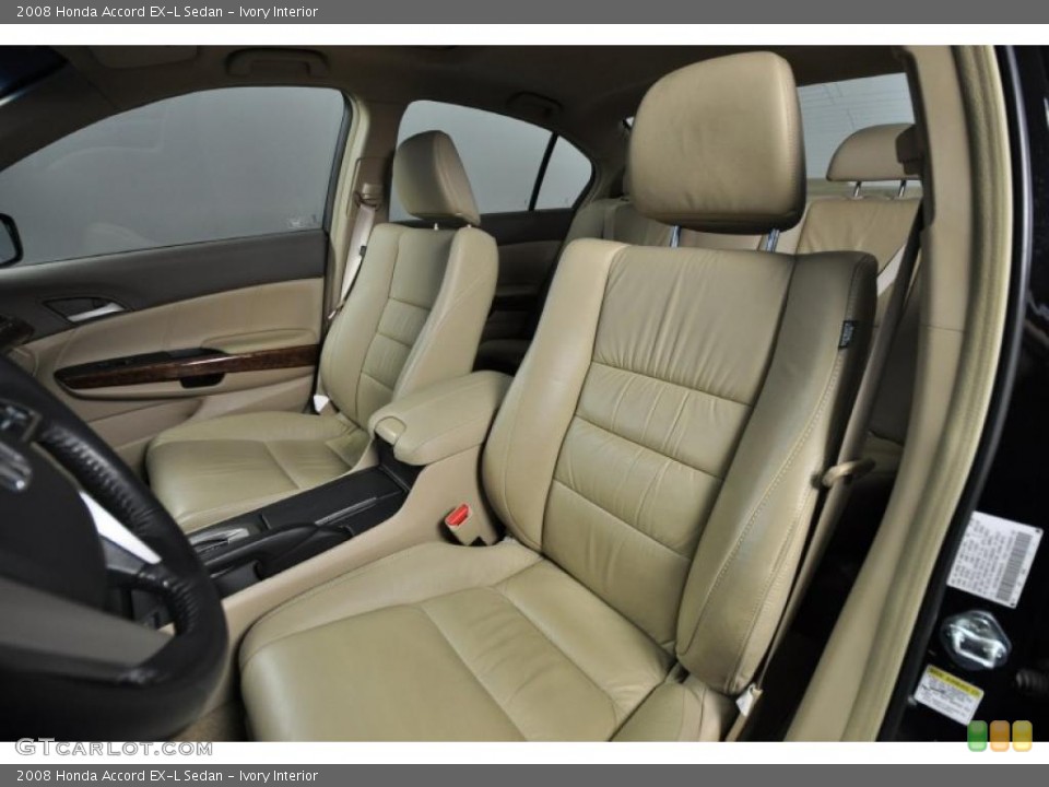 Ivory Interior Photo for the 2008 Honda Accord EX-L Sedan #45007160