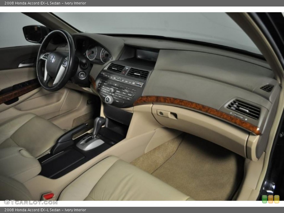 Ivory Interior Dashboard for the 2008 Honda Accord EX-L Sedan #45007304