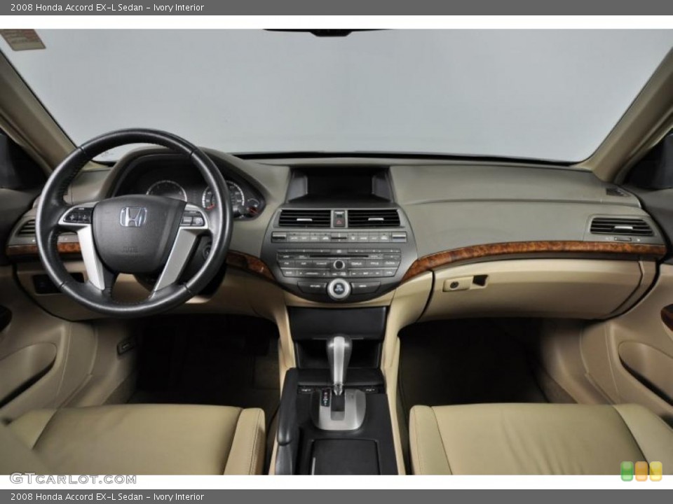Ivory Interior Dashboard for the 2008 Honda Accord EX-L Sedan #45007352
