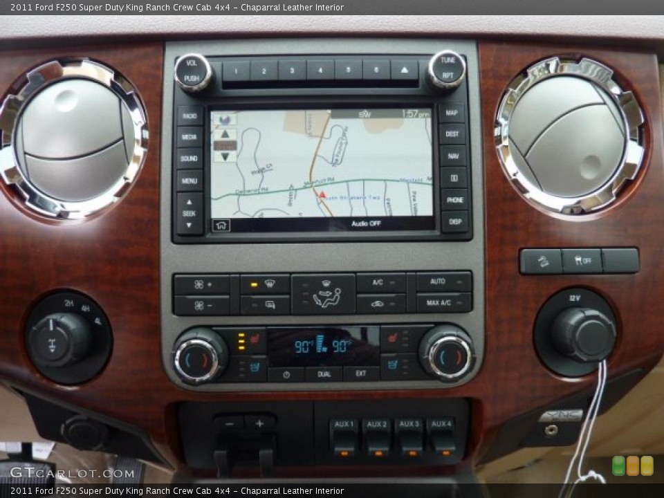 Chaparral Leather Interior Navigation for the 2011 Ford F250 Super Duty King Ranch Crew Cab 4x4 #45007568