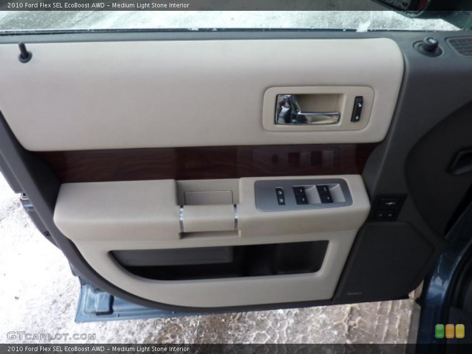 Medium Light Stone Interior Door Panel for the 2010 Ford Flex SEL EcoBoost AWD #45008513