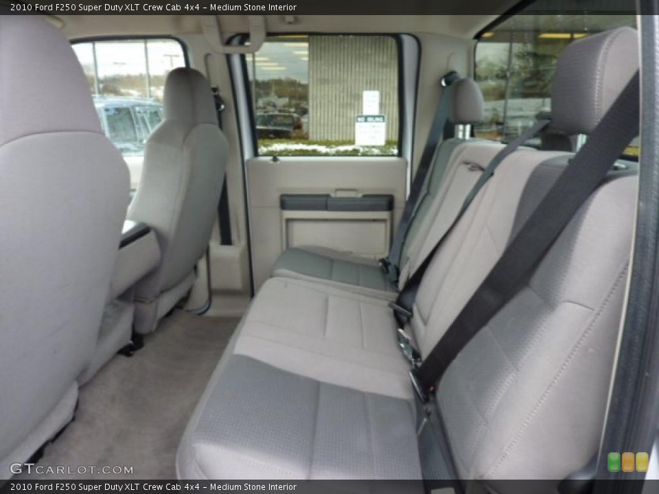 Medium Stone Interior Photo for the 2010 Ford F250 Super Duty XLT Crew Cab 4x4 #45008825