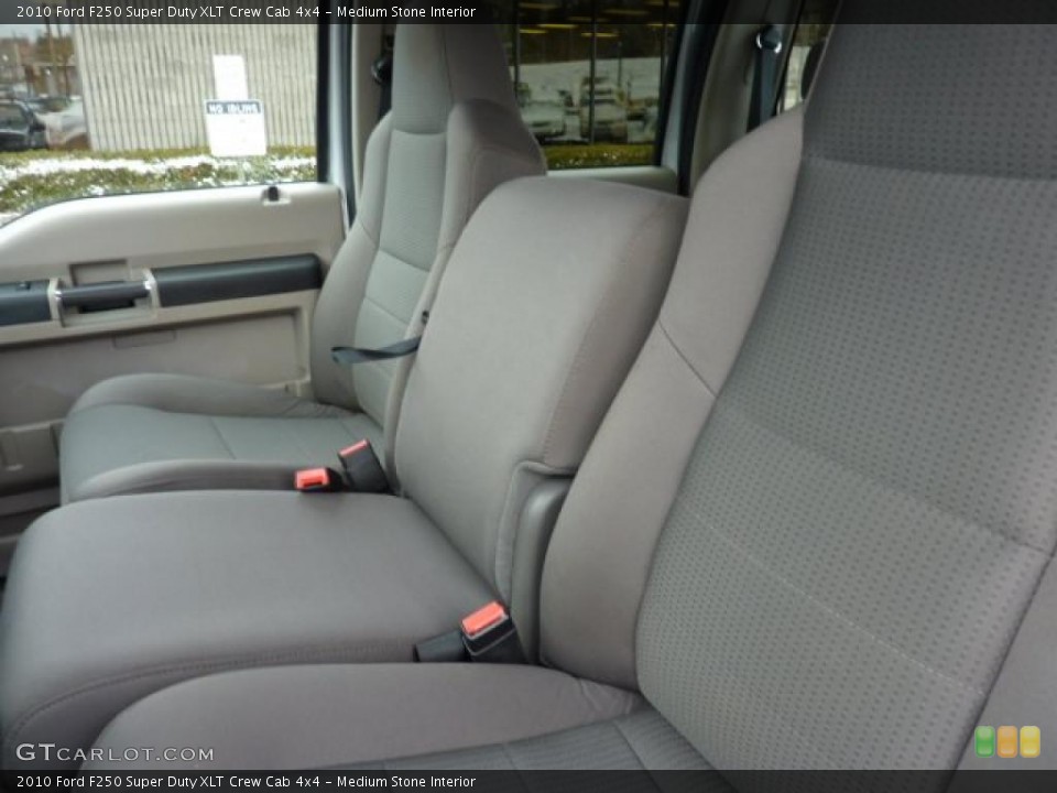 Medium Stone Interior Photo for the 2010 Ford F250 Super Duty XLT Crew Cab 4x4 #45008865