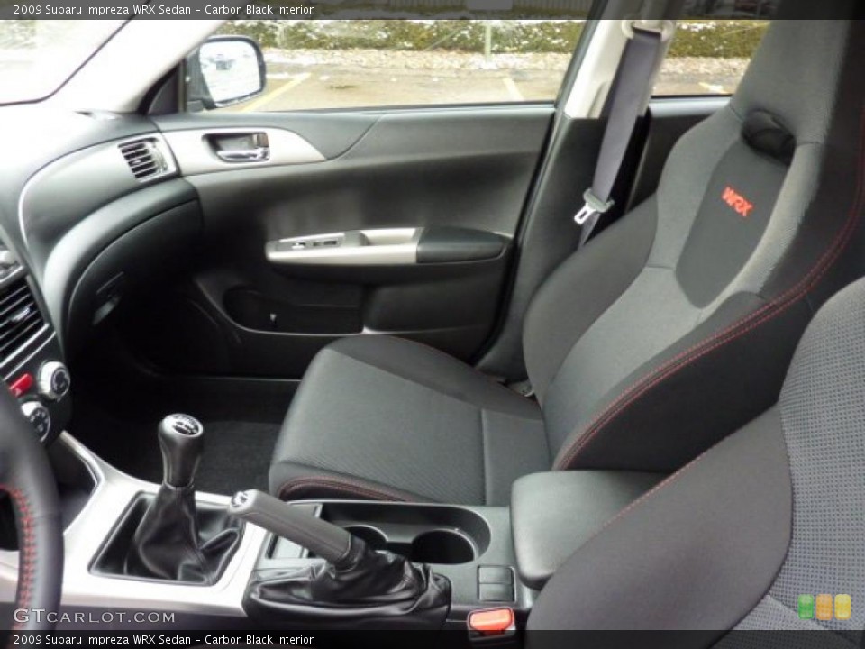 Carbon Black Interior Photo for the 2009 Subaru Impreza WRX Sedan #45009437
