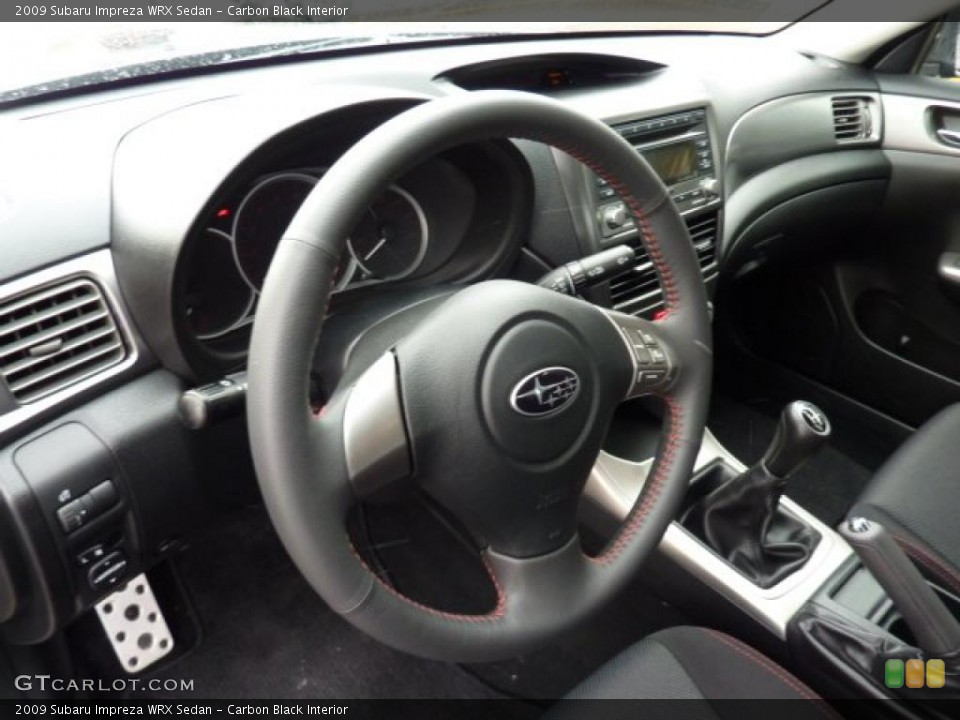 Carbon Black Interior Steering Wheel for the 2009 Subaru Impreza WRX Sedan #45009447