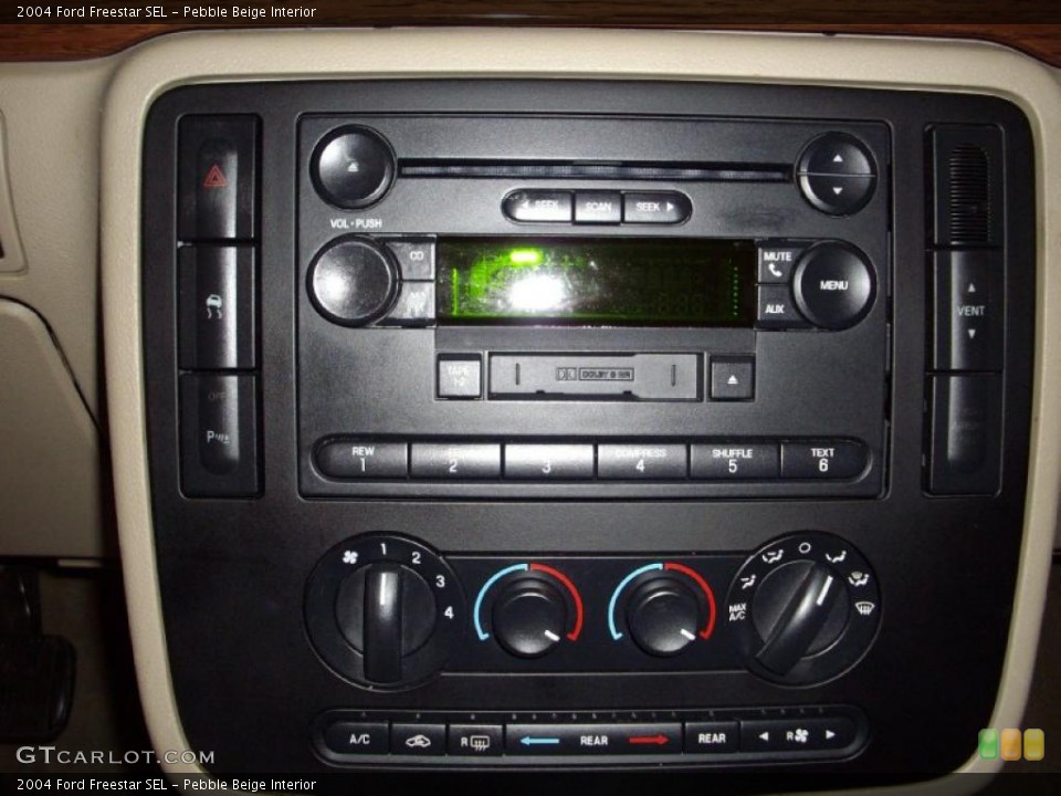 Pebble Beige Interior Controls for the 2004 Ford Freestar SEL #45010653