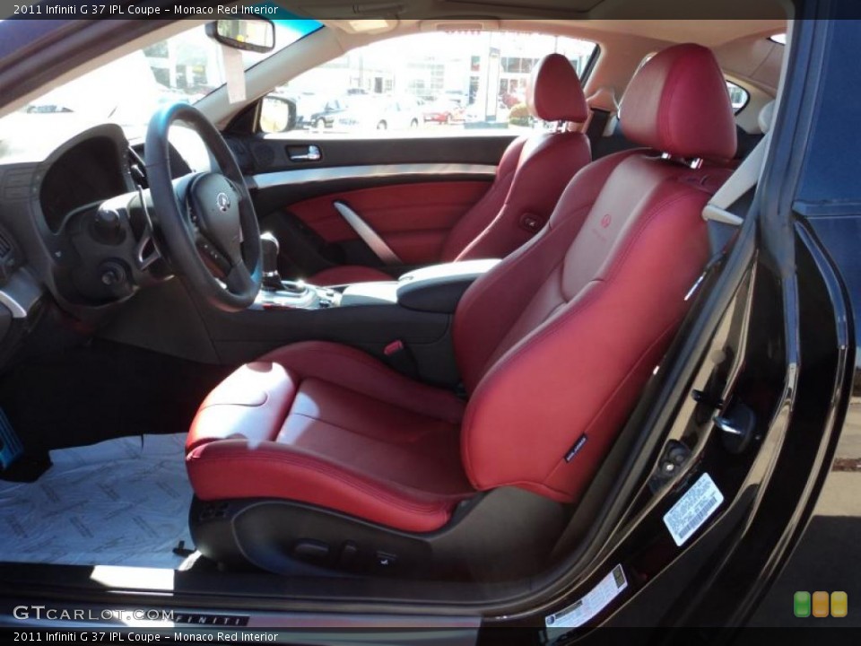 Monaco Red Interior Photo for the 2011 Infiniti G 37 IPL Coupe #45012701