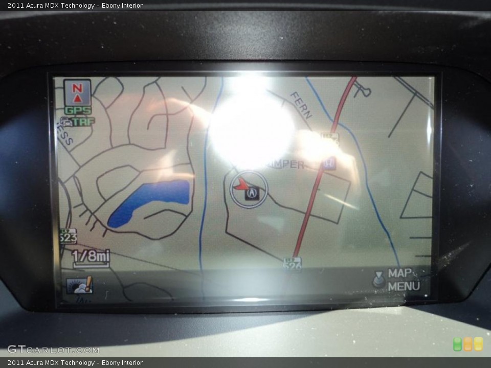 Ebony Interior Navigation for the 2011 Acura MDX Technology #45012829