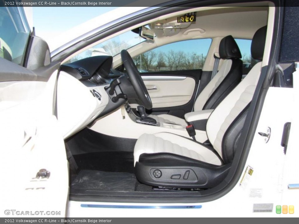 Black/Cornsilk Beige Interior Photo for the 2012 Volkswagen CC R-Line #45015403