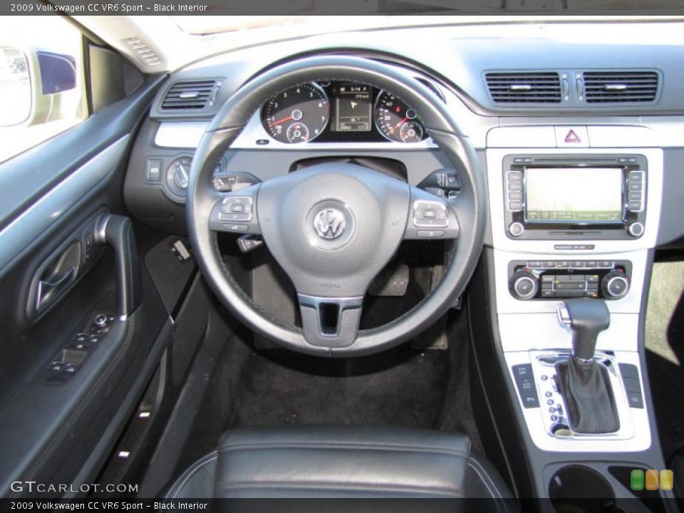 Black Interior Controls for the 2009 Volkswagen CC VR6 Sport #45016354