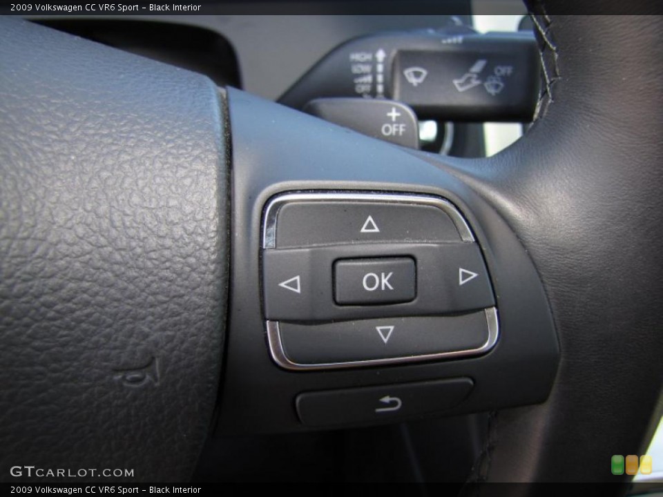 Black Interior Controls for the 2009 Volkswagen CC VR6 Sport #45016366