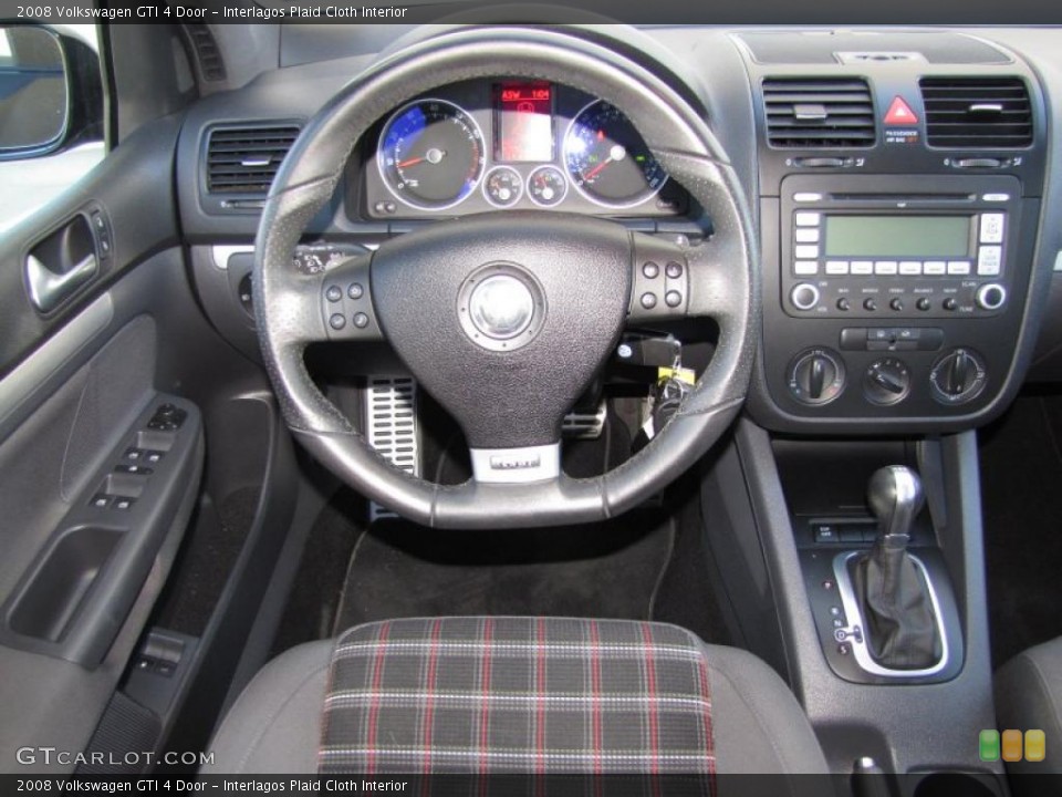 Interlagos Plaid Cloth Interior Controls for the 2008 Volkswagen GTI 4 Door #45016462