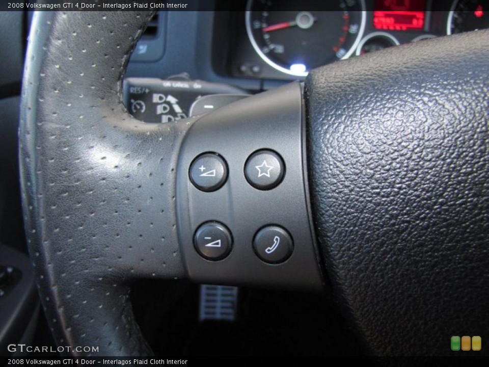 Interlagos Plaid Cloth Interior Controls for the 2008 Volkswagen GTI 4 Door #45016470