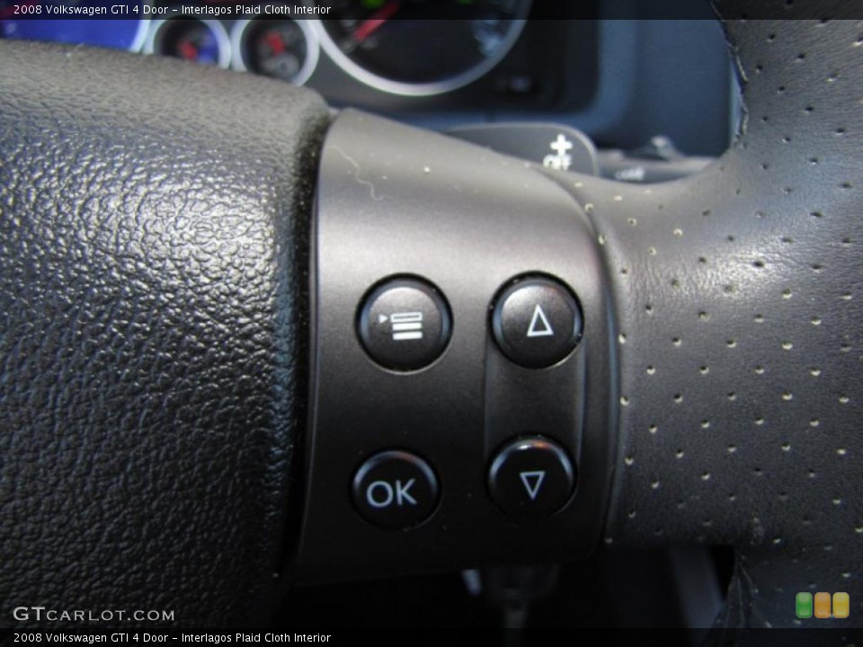 Interlagos Plaid Cloth Interior Controls for the 2008 Volkswagen GTI 4 Door #45016474