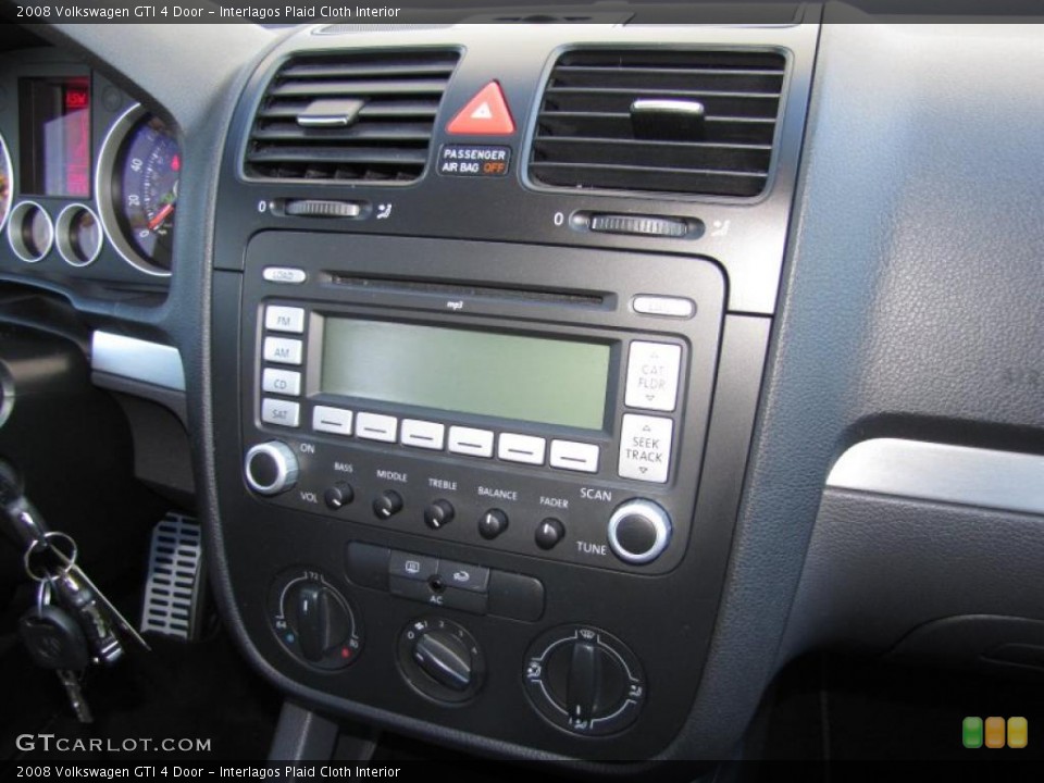 Interlagos Plaid Cloth Interior Controls for the 2008 Volkswagen GTI 4 Door #45016478