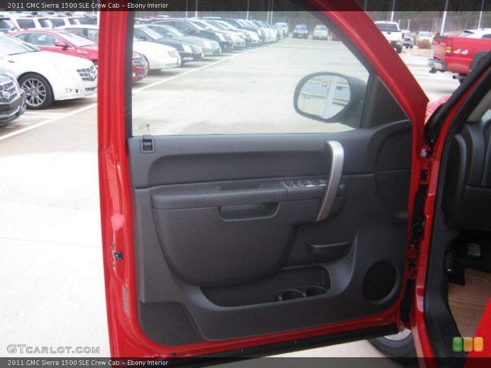 Ebony Interior Door Panel for the 2011 GMC Sierra 1500 SLE Crew Cab #45017432