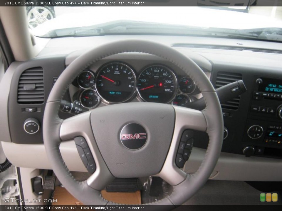 Dark Titanium/Light Titanium Interior Steering Wheel for the 2011 GMC Sierra 1500 SLE Crew Cab 4x4 #45017516