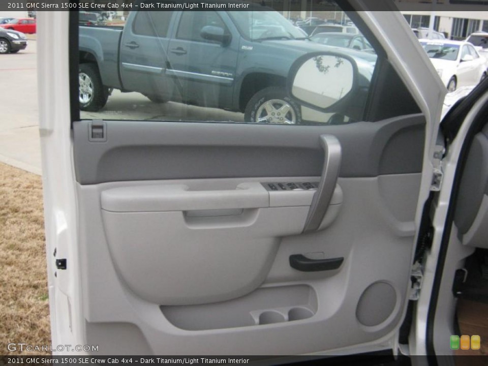 Dark Titanium/Light Titanium Interior Door Panel for the 2011 GMC Sierra 1500 SLE Crew Cab 4x4 #45017544